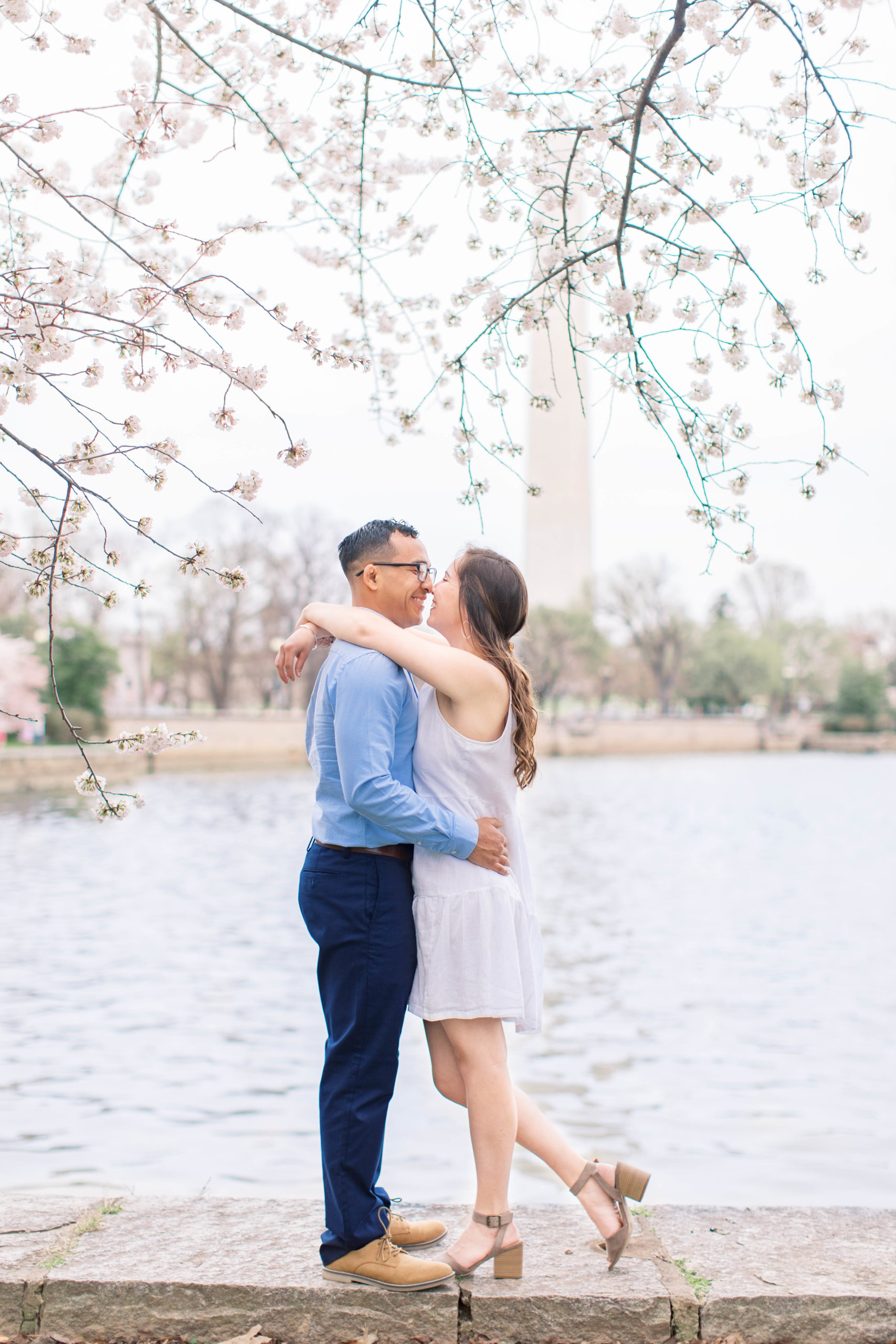 Katie Trauffer Photography I Fine Art Wedding Photography I Cherry Blossom Engagement I Washington DC Engagement