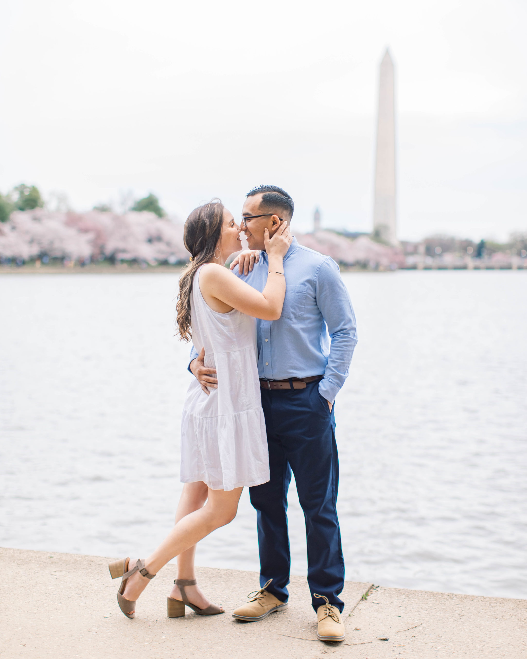 Katie Trauffer Photography I Fine Art Wedding Photography I Cherry Blossom Engagement I Washington DC Engagement