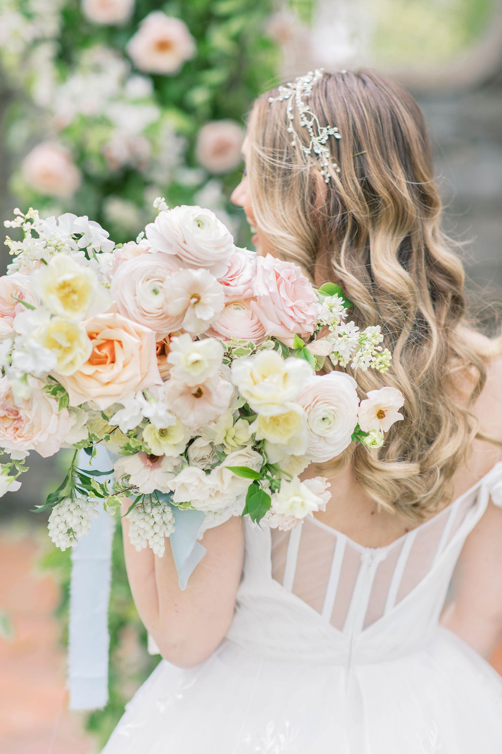 Magnolia Rouge Feature I Floral French Garden Wedding Inspiration at Curtis Arboretum I Katie Trauffer Photography I Fine Art Wedding Photography 