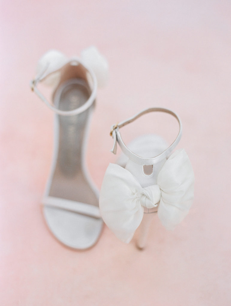 wedding shoes with heel bows - Park Savoy Wedding Photography