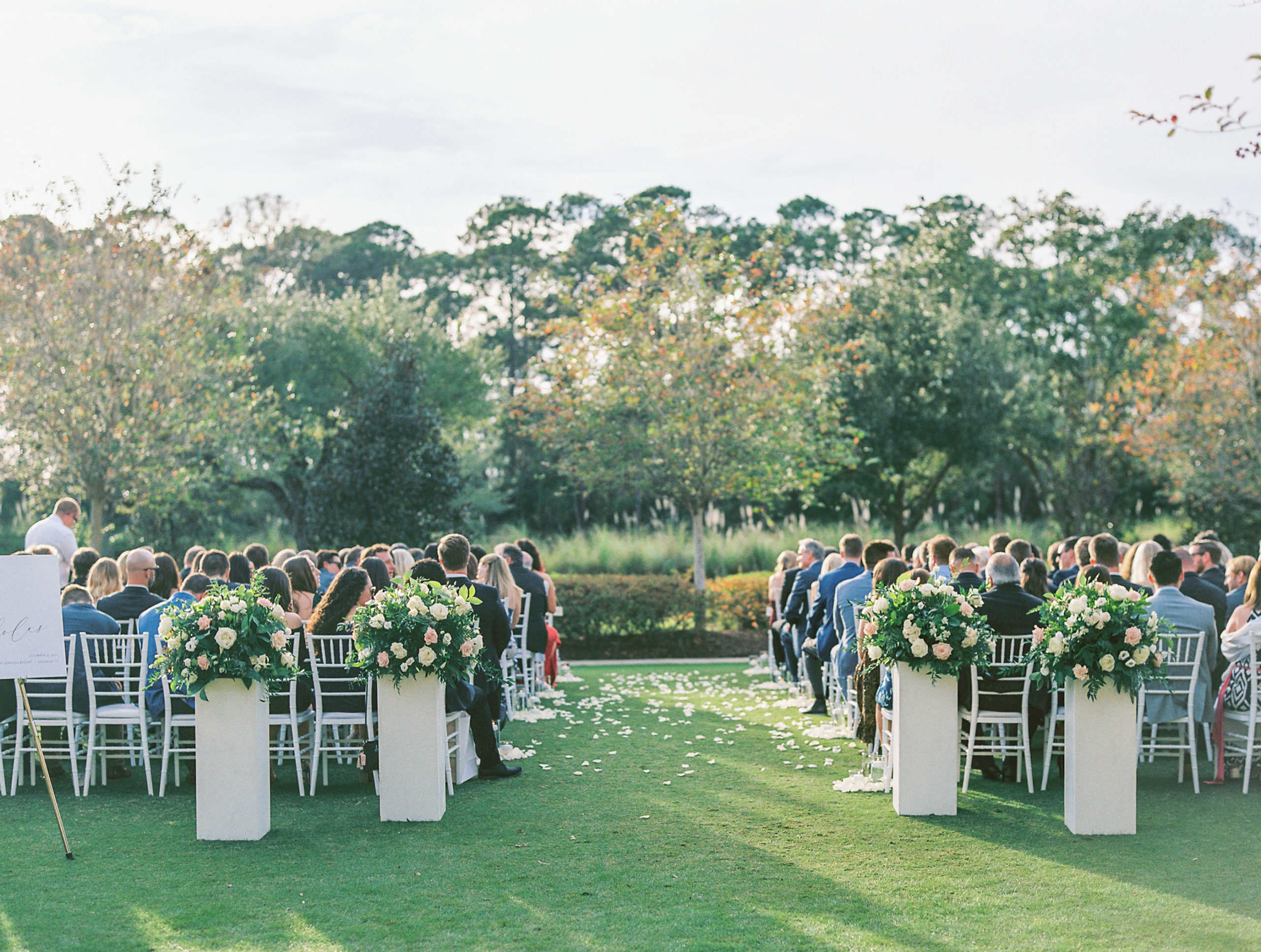 Ceremony Setup at Four Seasons Walt Disney World Wedding Photography