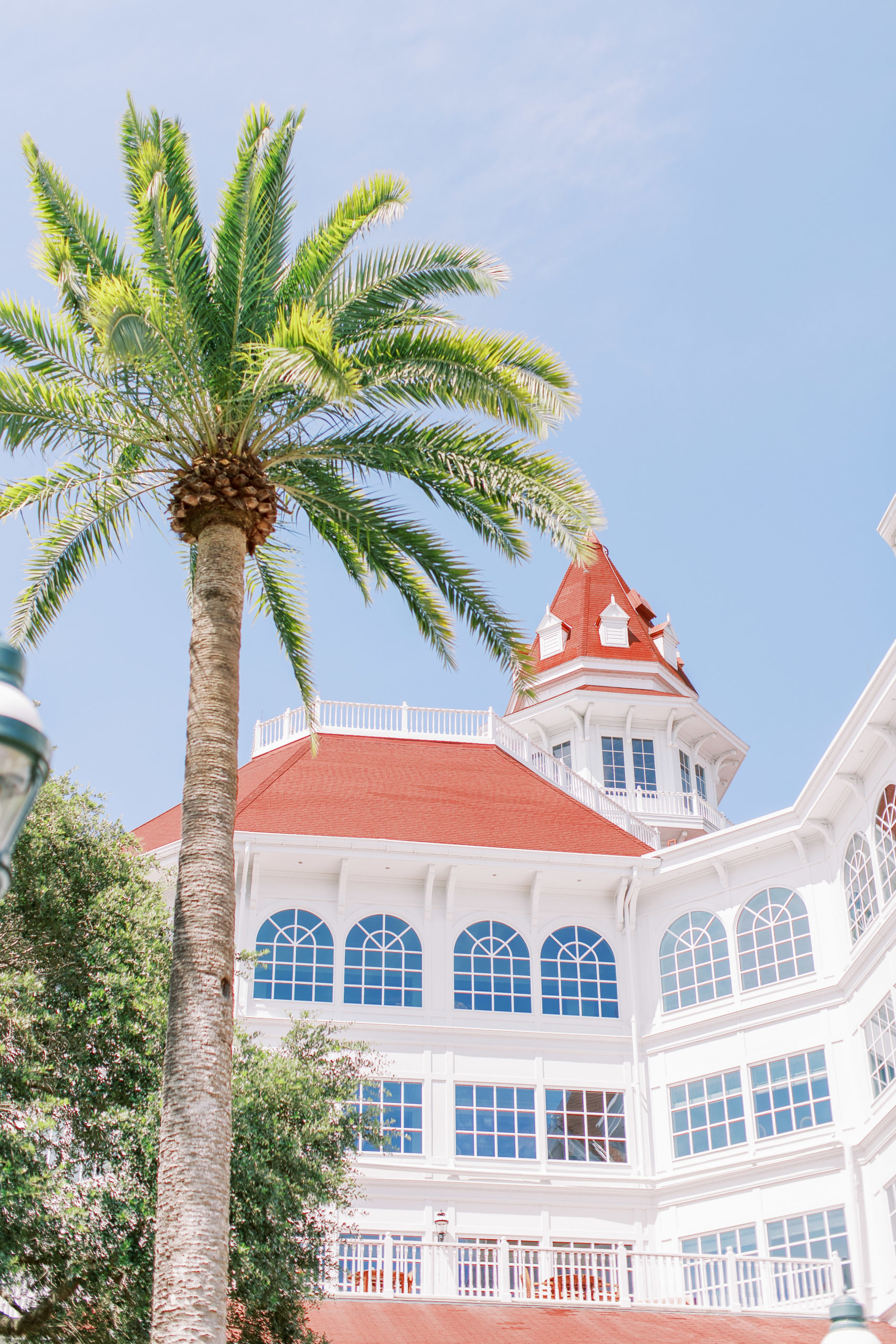 White and coral Disney Resort and Spa for a Romantic and Timeless Grand Floridian Wedding 