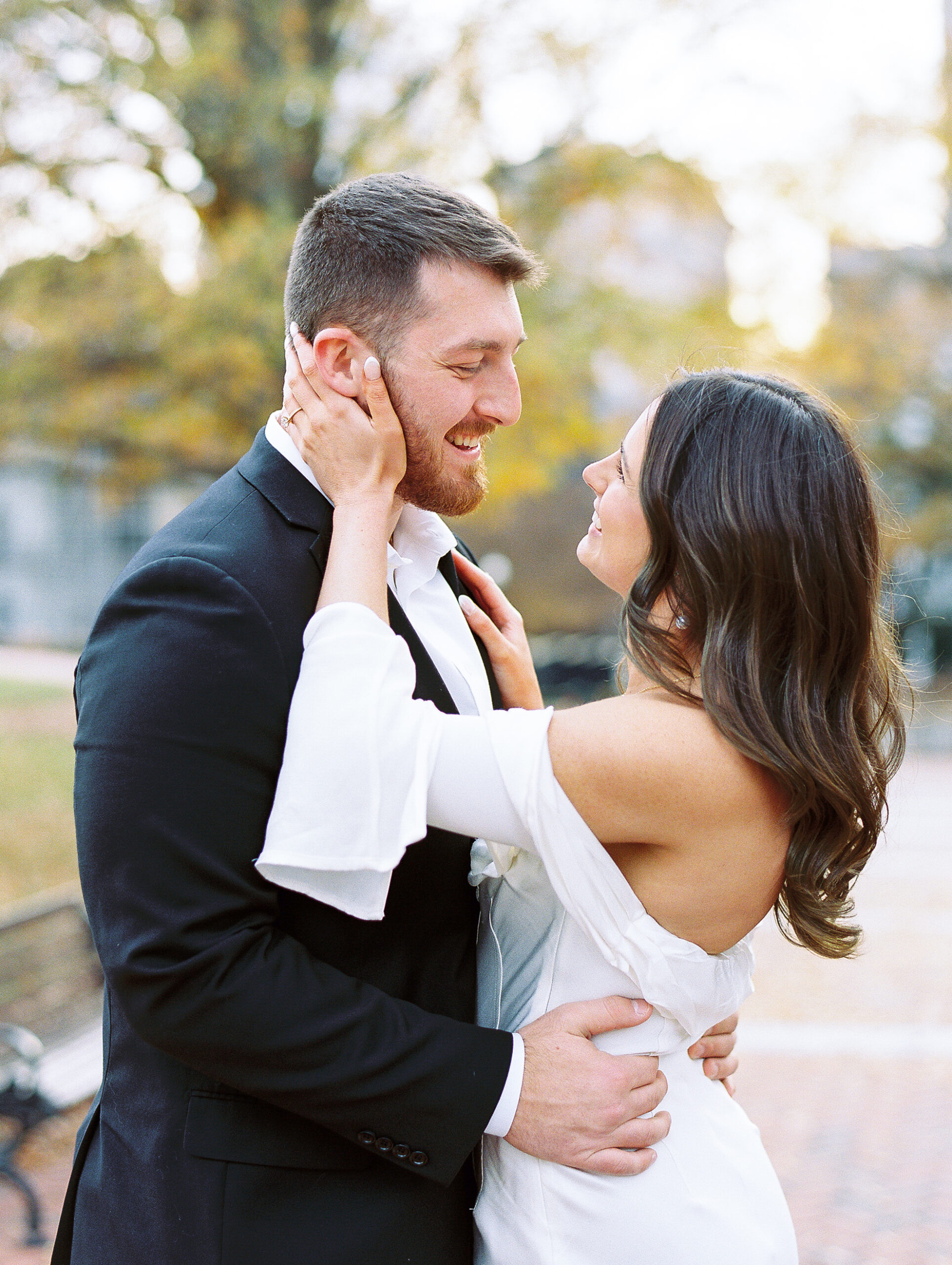 Chic Downtown Engagement Session by Destination Wedding Photographer Katie Trauffer