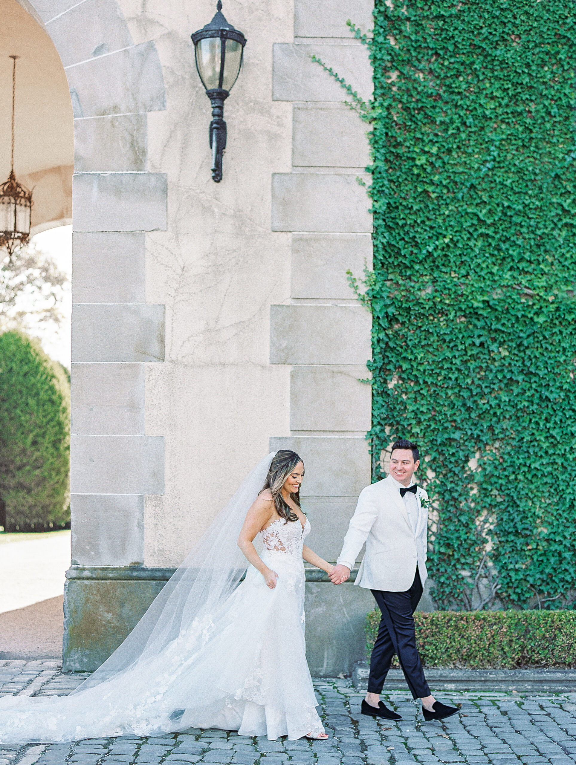 French Garden Oheka Castle Wedding by Film Destination Wedding Photographer Katie Trauffer