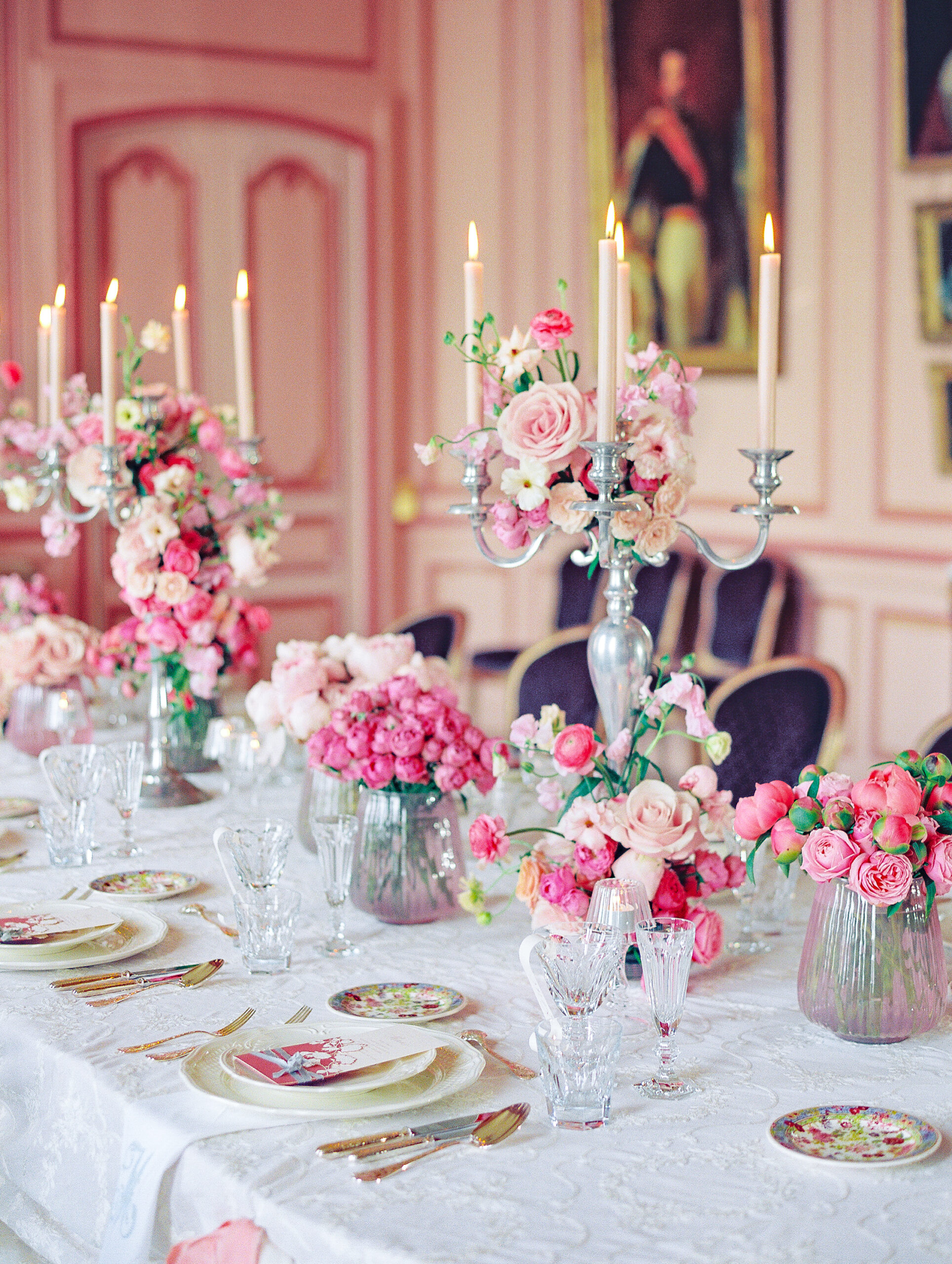 Marie Antoinette Welcome Party at Romantic Chateau du Grand Luce Wedding