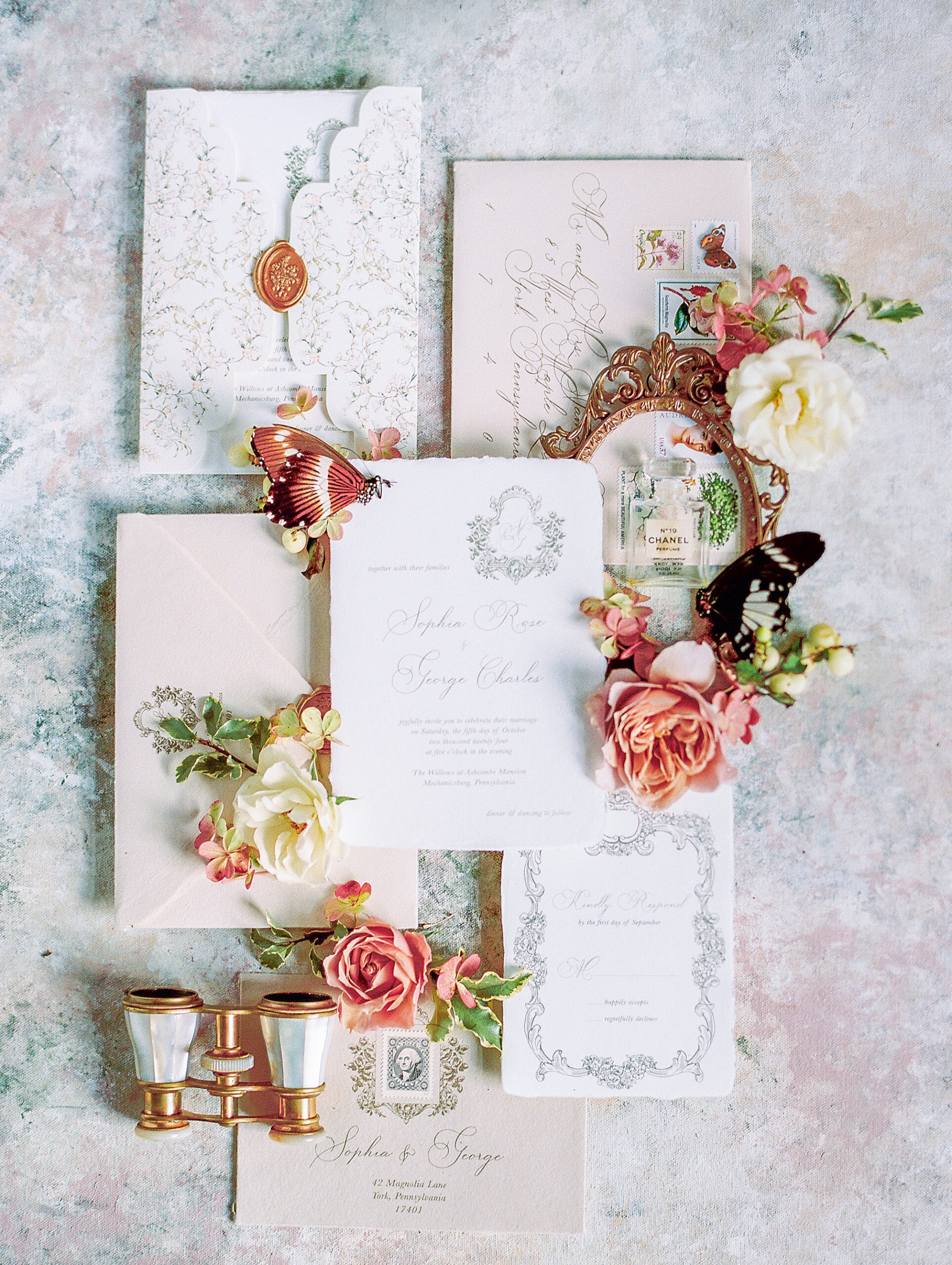 Romantic Autumn Tented Wedding Inspiration by Destination Film Wedding Photographer Katie Trauffer