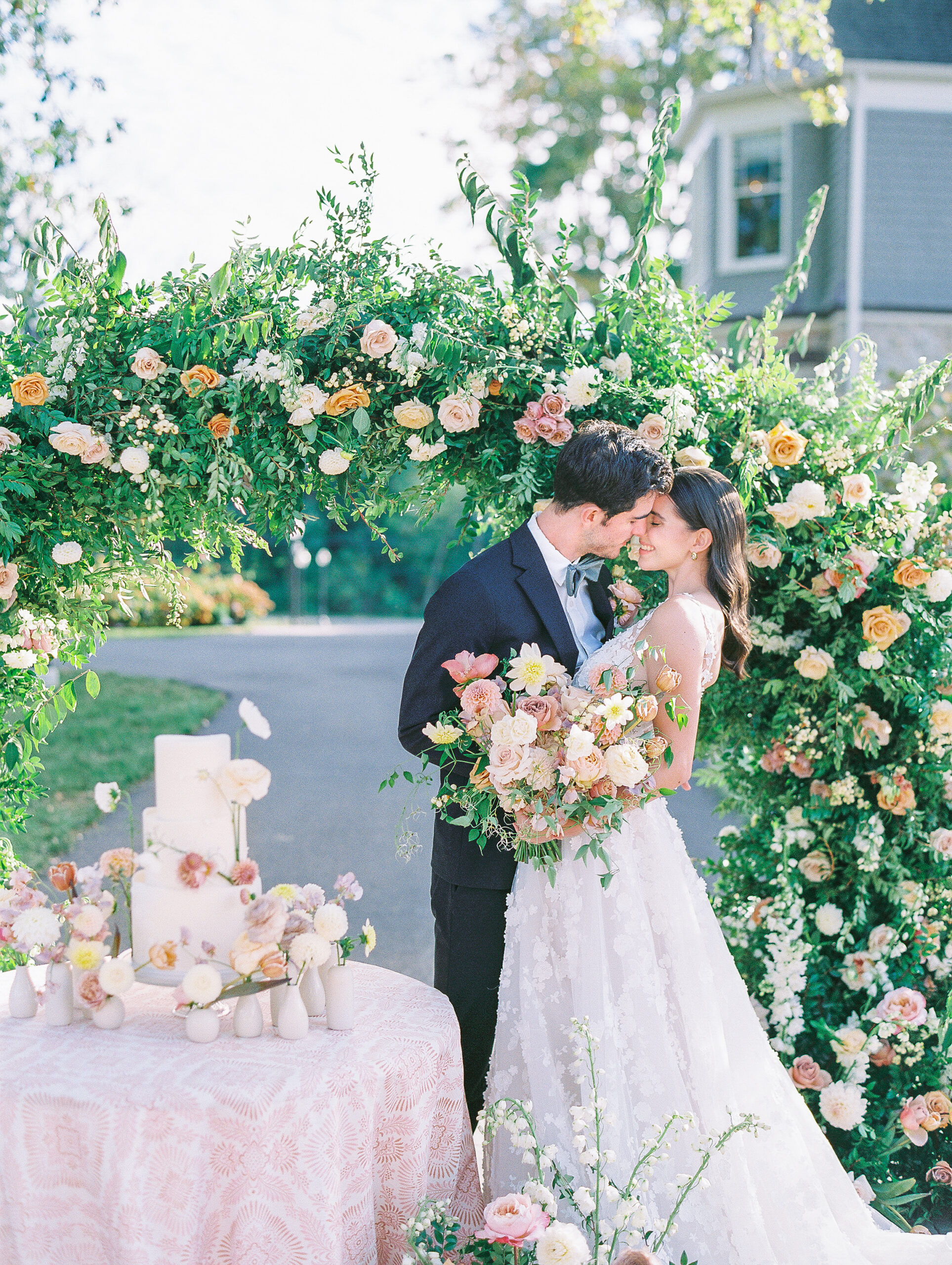 Romantic Autumn Tented Wedding Inspiration by Destination Film Wedding Photographer Katie Trauffer