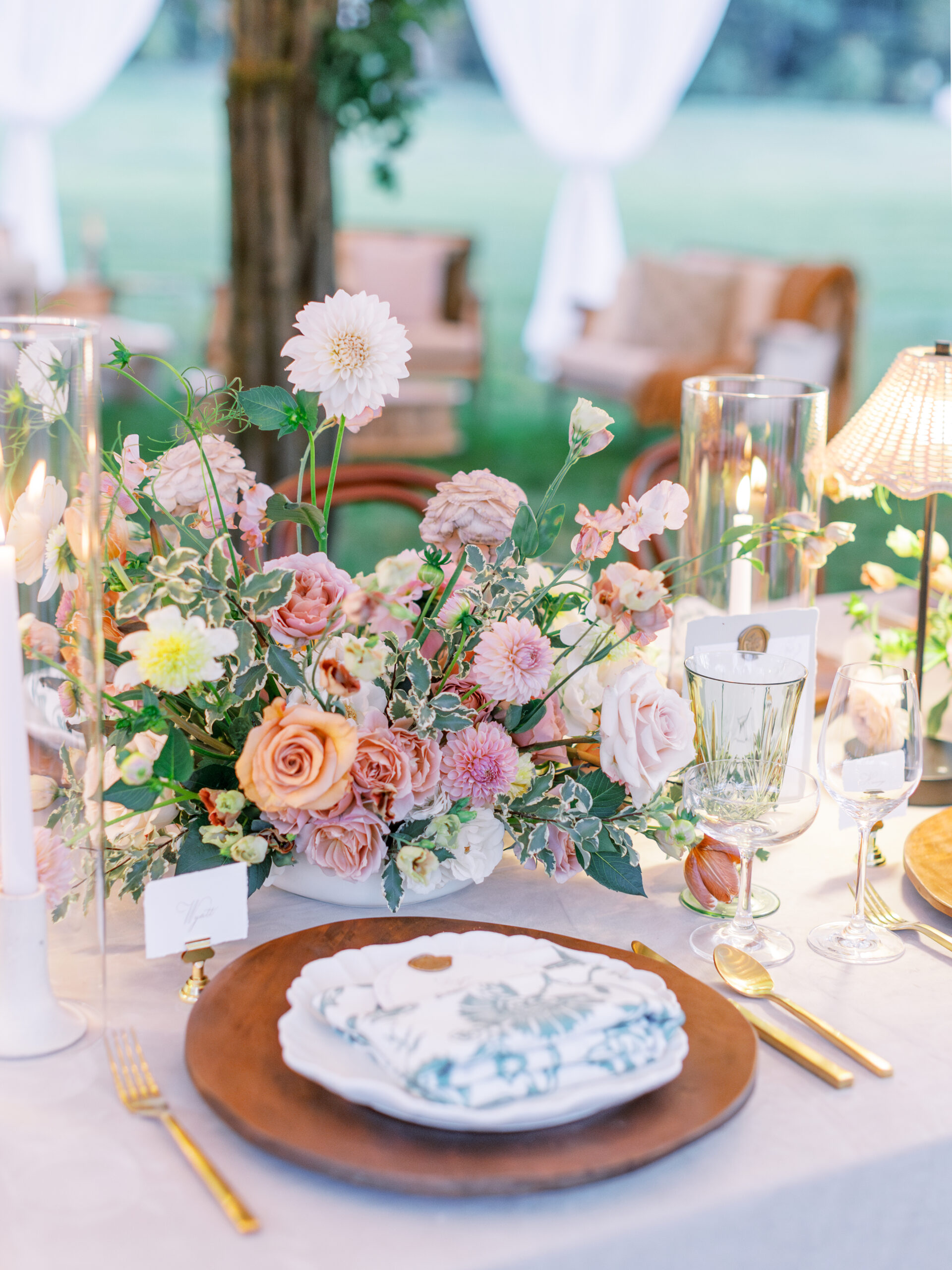 Romantic Autumn Tented Wedding Inspiration by Destination Film Wedding Photographer Katie Trauffer