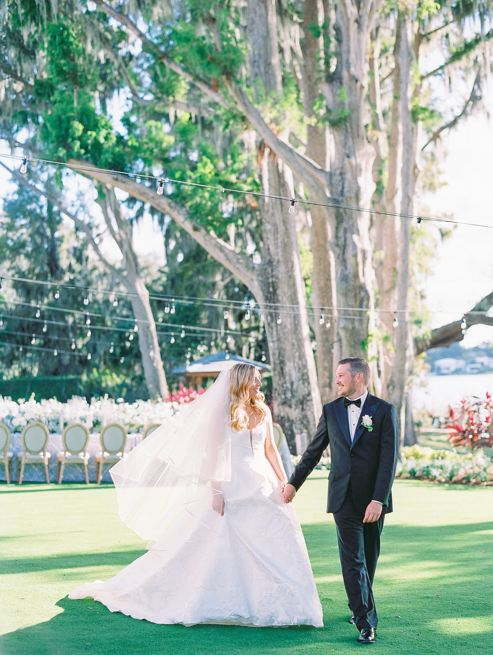 Modern Coastal Waterfront Wedding photographed by film wedding photographer Katie Trauffer