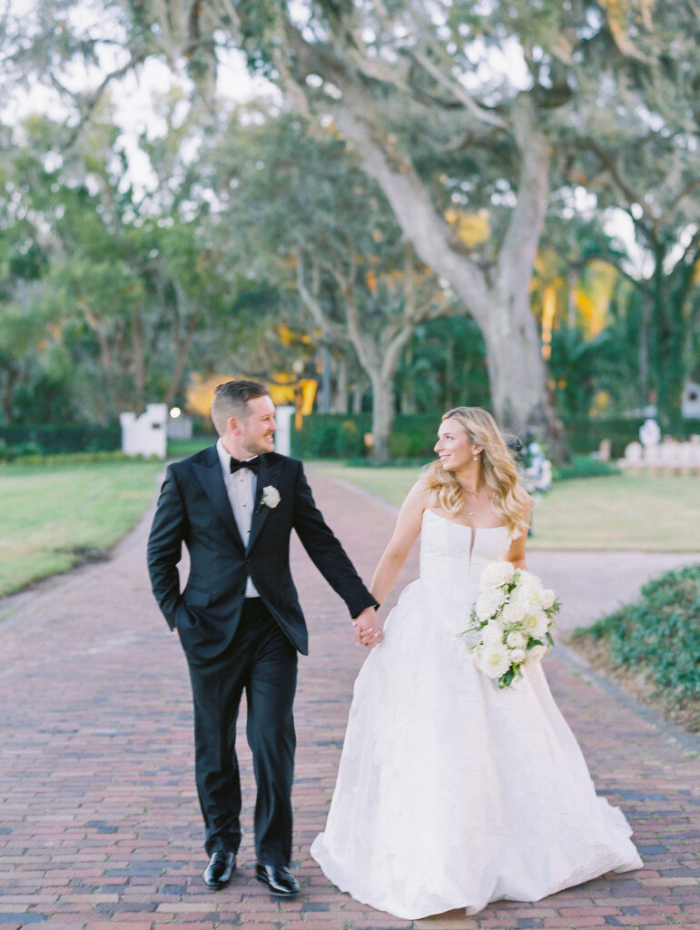 Luxury Waterfront Garden Wedding photographed by film wedding photographer Katie Trauffer