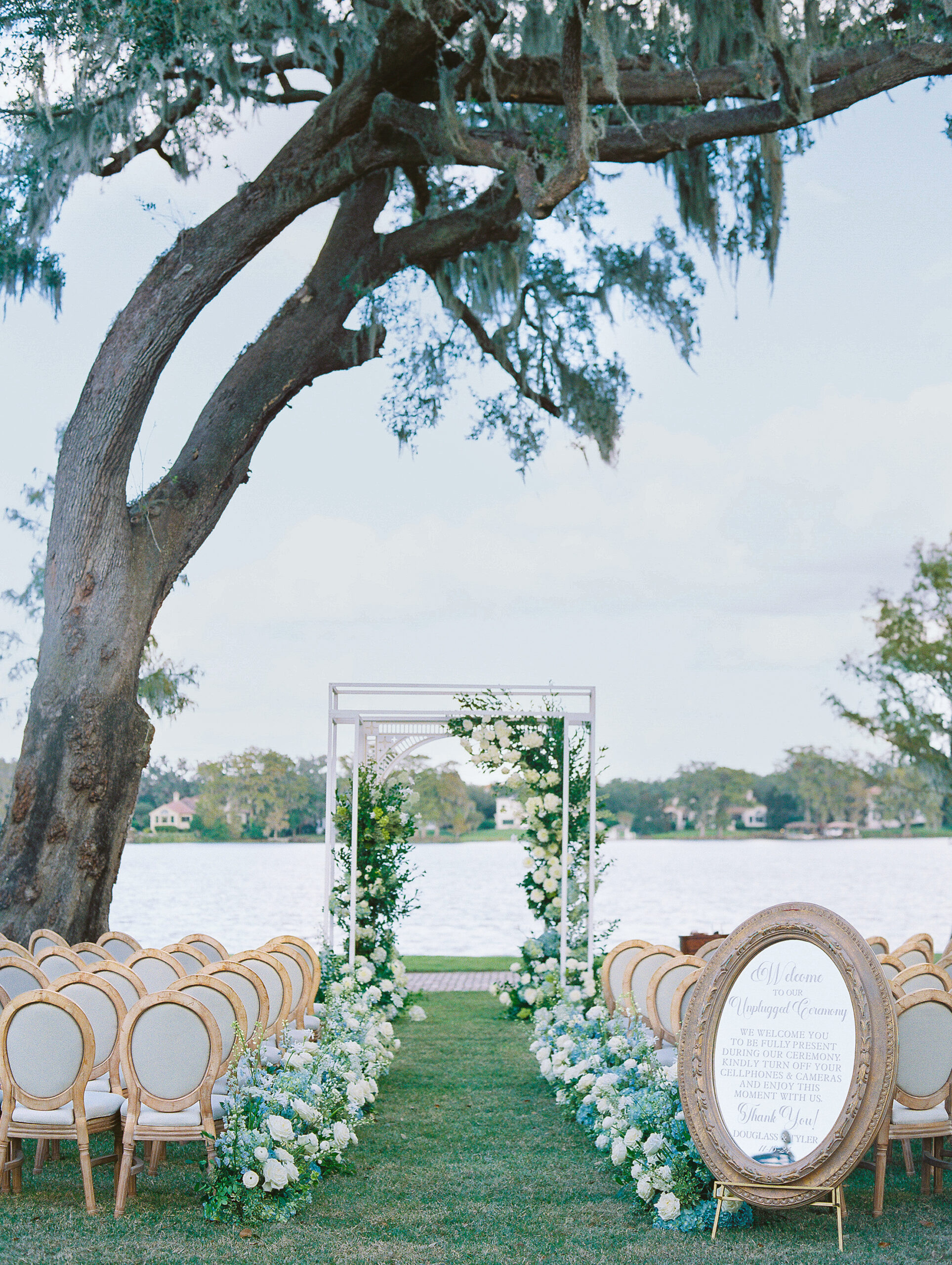 Modern Coastal Waterfront Wedding photographed by film wedding photographer Katie Trauffer