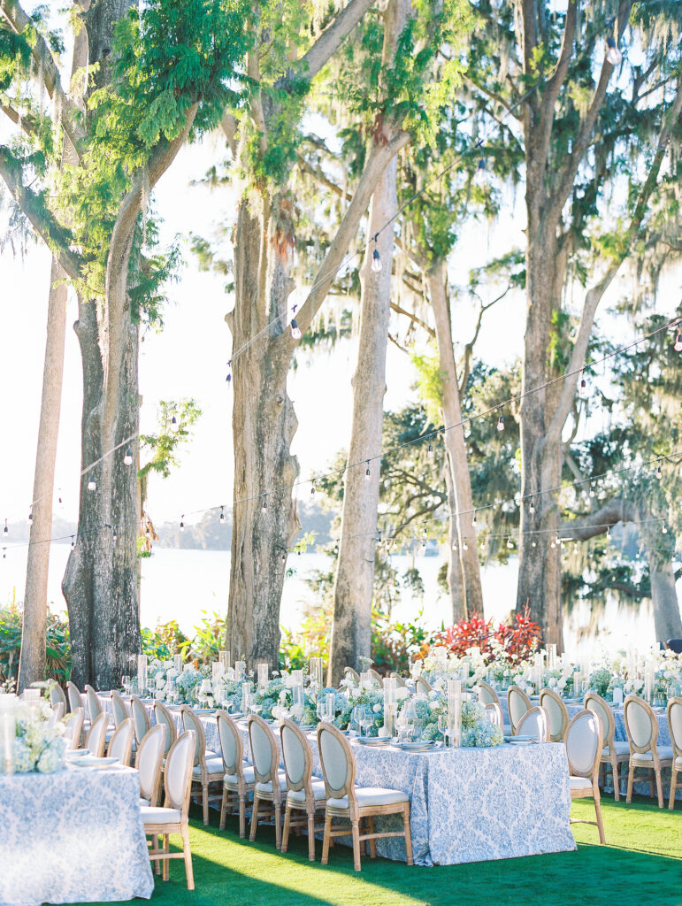 Luxury Waterfront Garden Wedding photographed by film wedding photographer Katie Trauffer