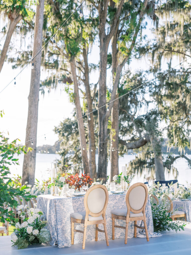 Luxury Waterfront Garden Wedding photographed by film wedding photographer Katie Trauffer