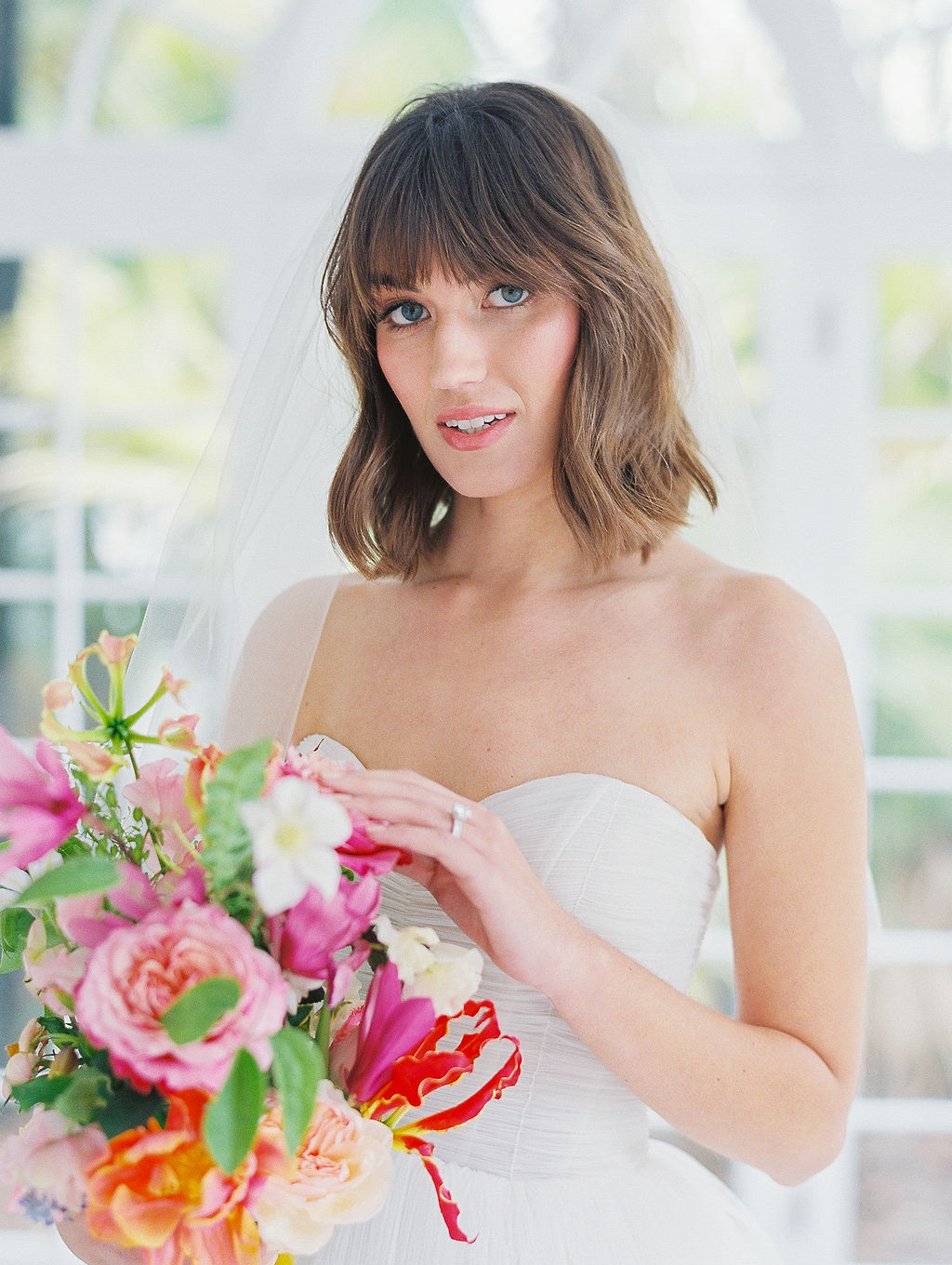 Bridal portrait at Intimate Lowndes Grove Wedding