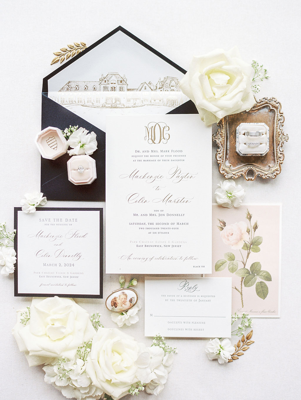 Park Chateau Wedding Invitation Suite