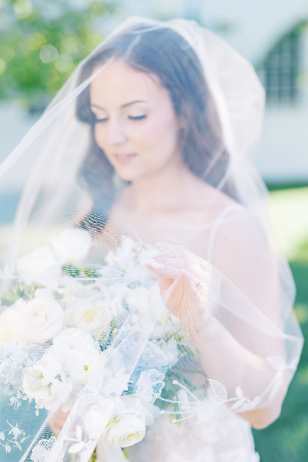 Romantic Ryland Inn Wedding Bridal Portraits