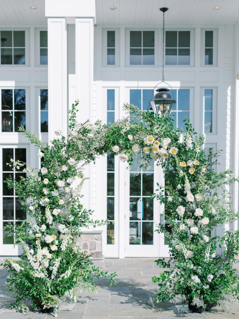 Ryland Inn Wedding Ceremony Floral Arch