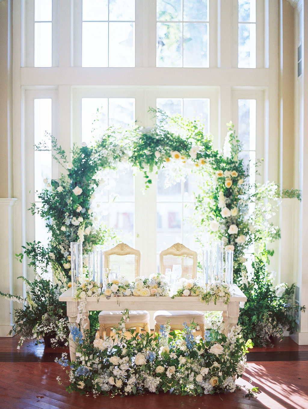 Ryland Inn Wedding Reception Floral Arch