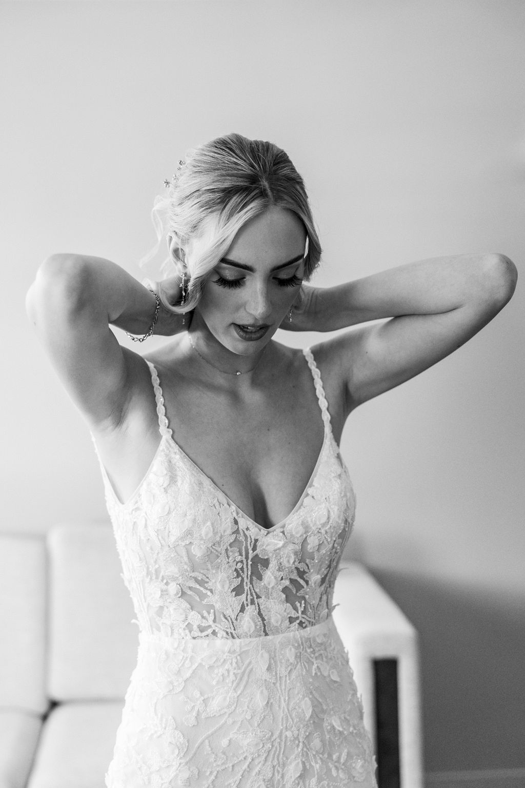 St Augustine Wedding bride in timeless glam look