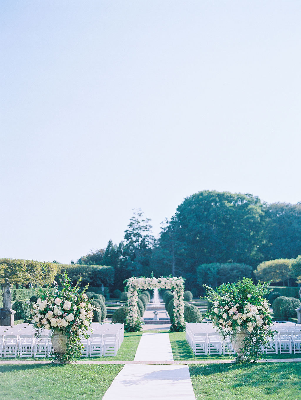 Oheka Castle Wedding Photography garden ceremony